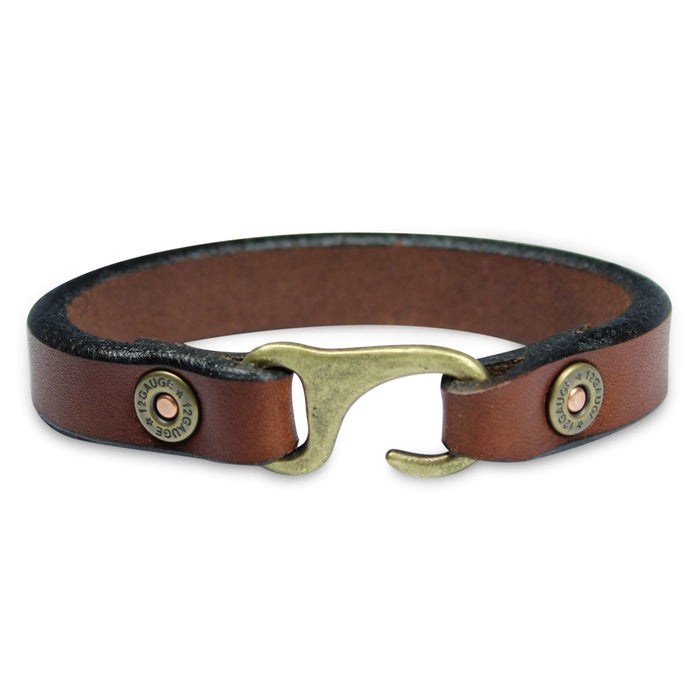 Personalized Leather Hook Bracelet – Prepare for Impact 319